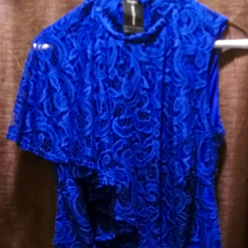 lace and ruffles top